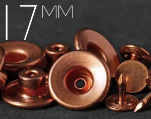 17mm Concave-top Donut Jeans Button with Copper Tack | KHCB-PC17