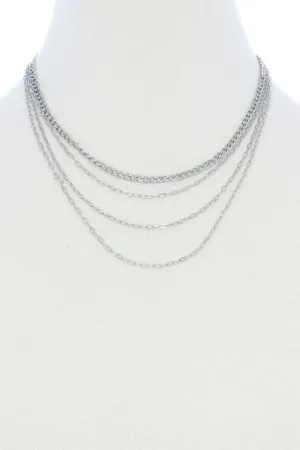 4 Layer Metal Necklace