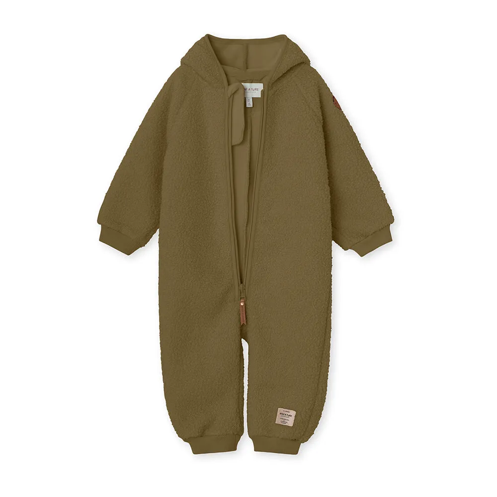 Adel Teddyfleece Jumpsuit. GRS Capers Green