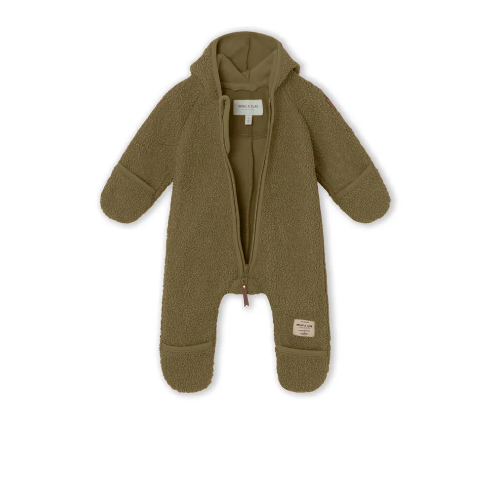 Adel Teddyfleece Jumpsuit. GRS Capers Green