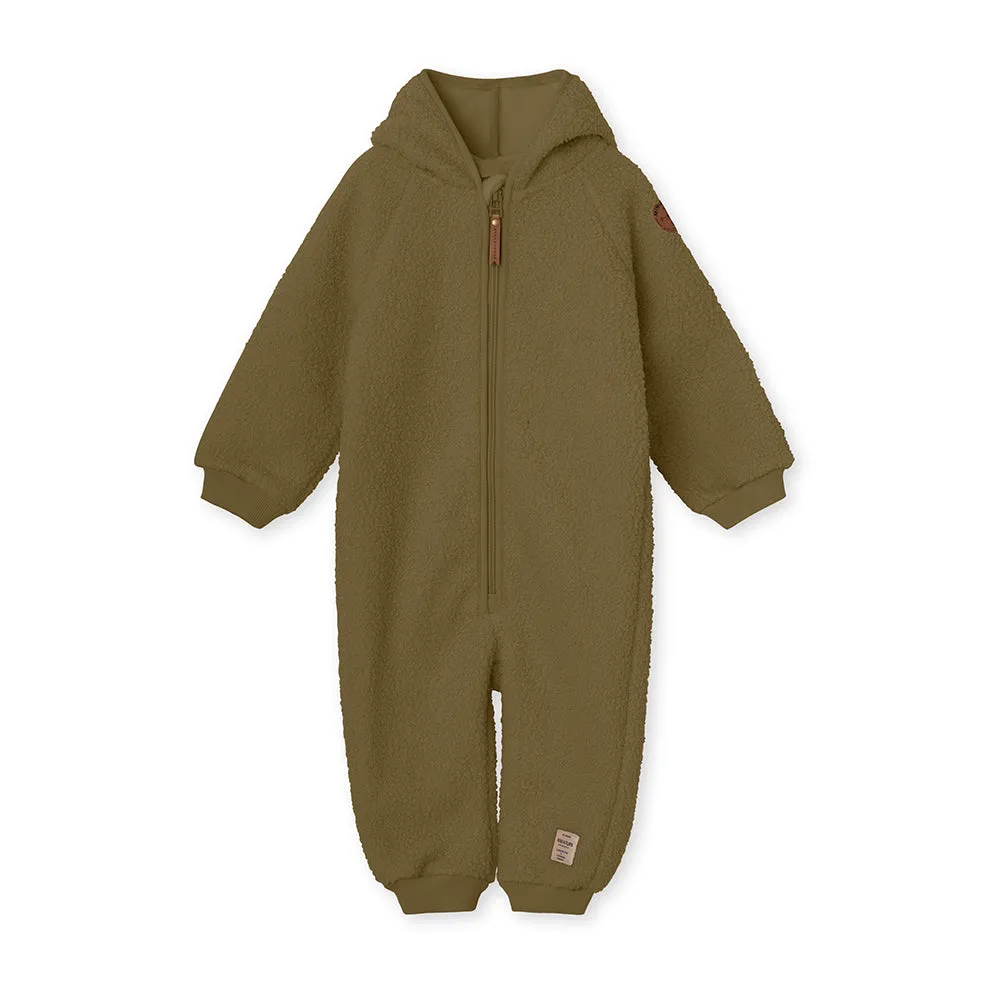 Adel Teddyfleece Jumpsuit. GRS Capers Green