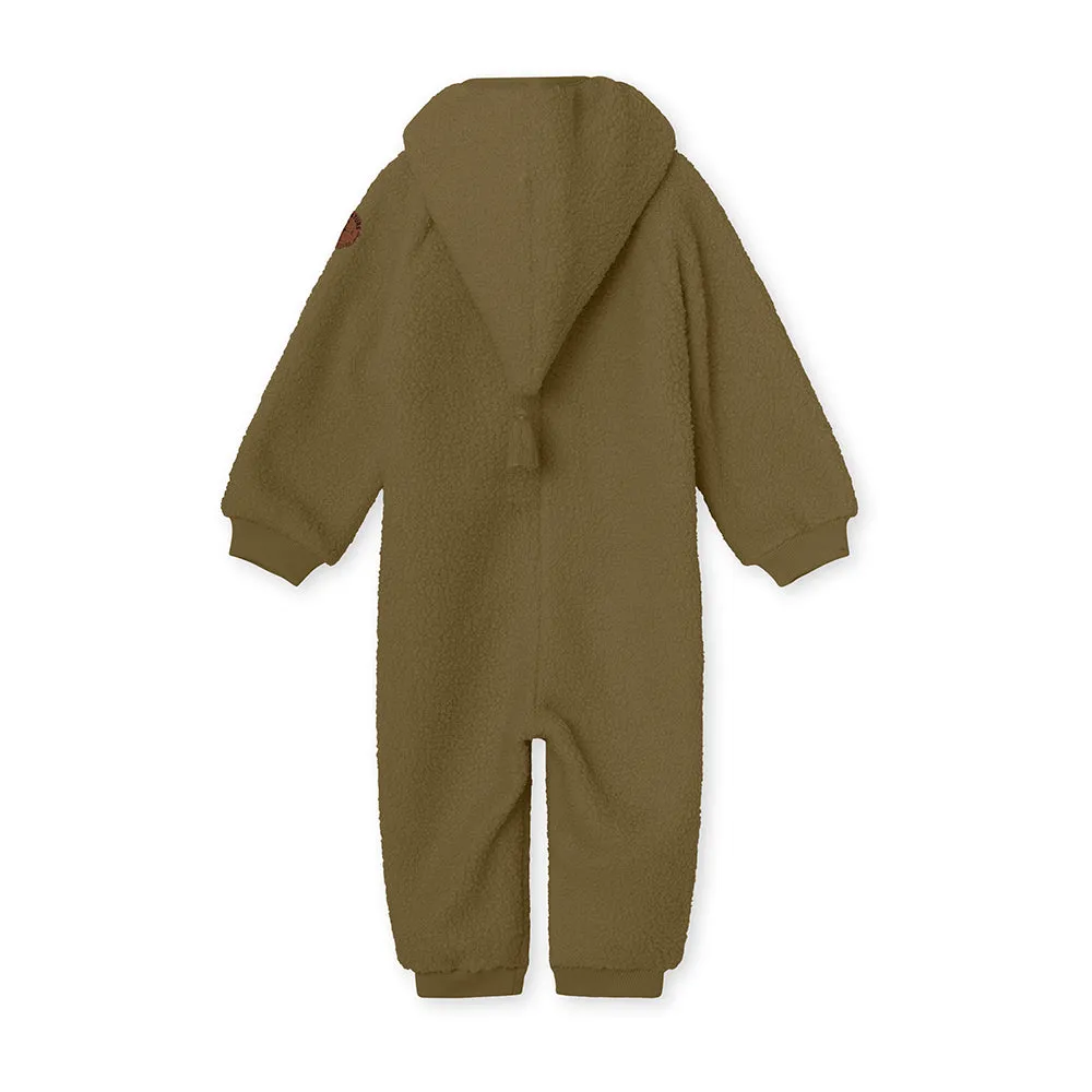 Adel Teddyfleece Jumpsuit. GRS Capers Green