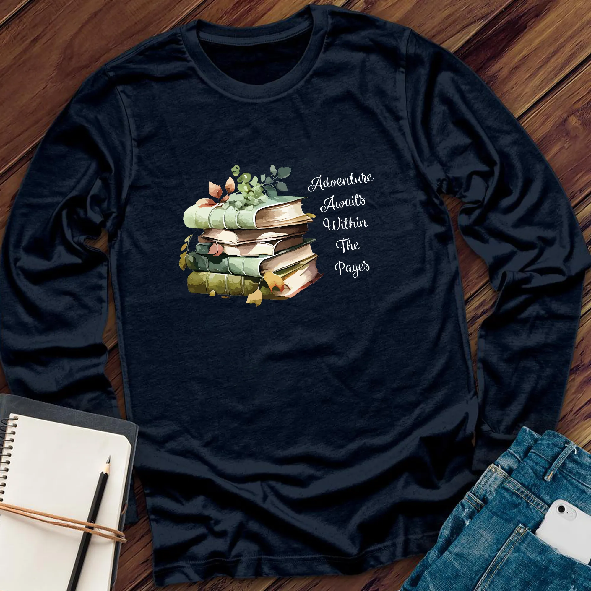 Adventure Awaits Book Long Sleeve