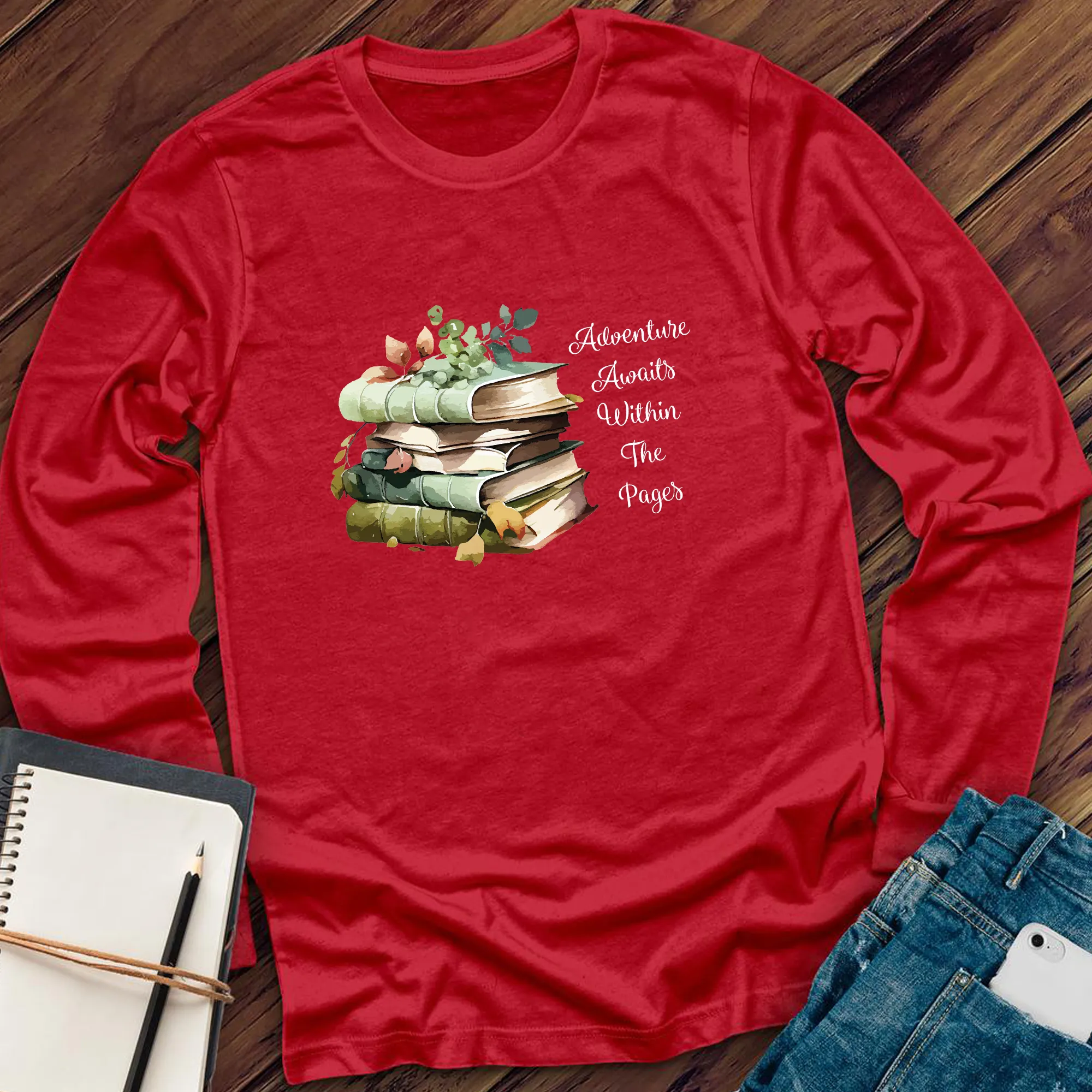 Adventure Awaits Book Long Sleeve