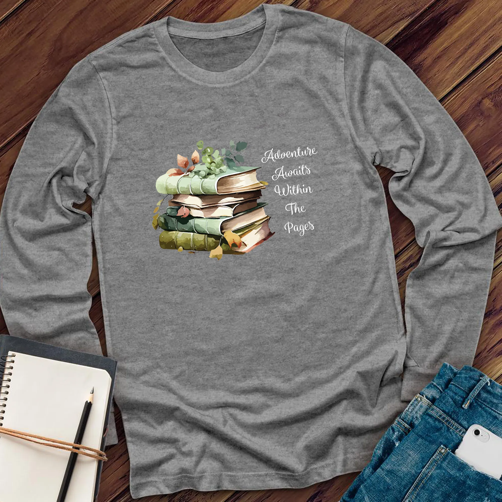 Adventure Awaits Book Long Sleeve