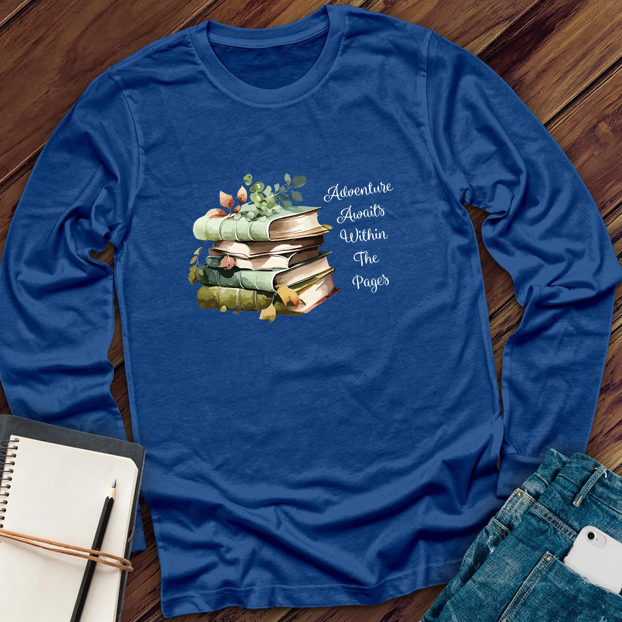 Adventure Awaits Book Long Sleeve