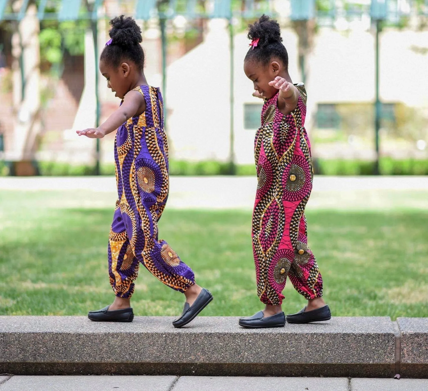 African Pink Swirl Jumpsuit