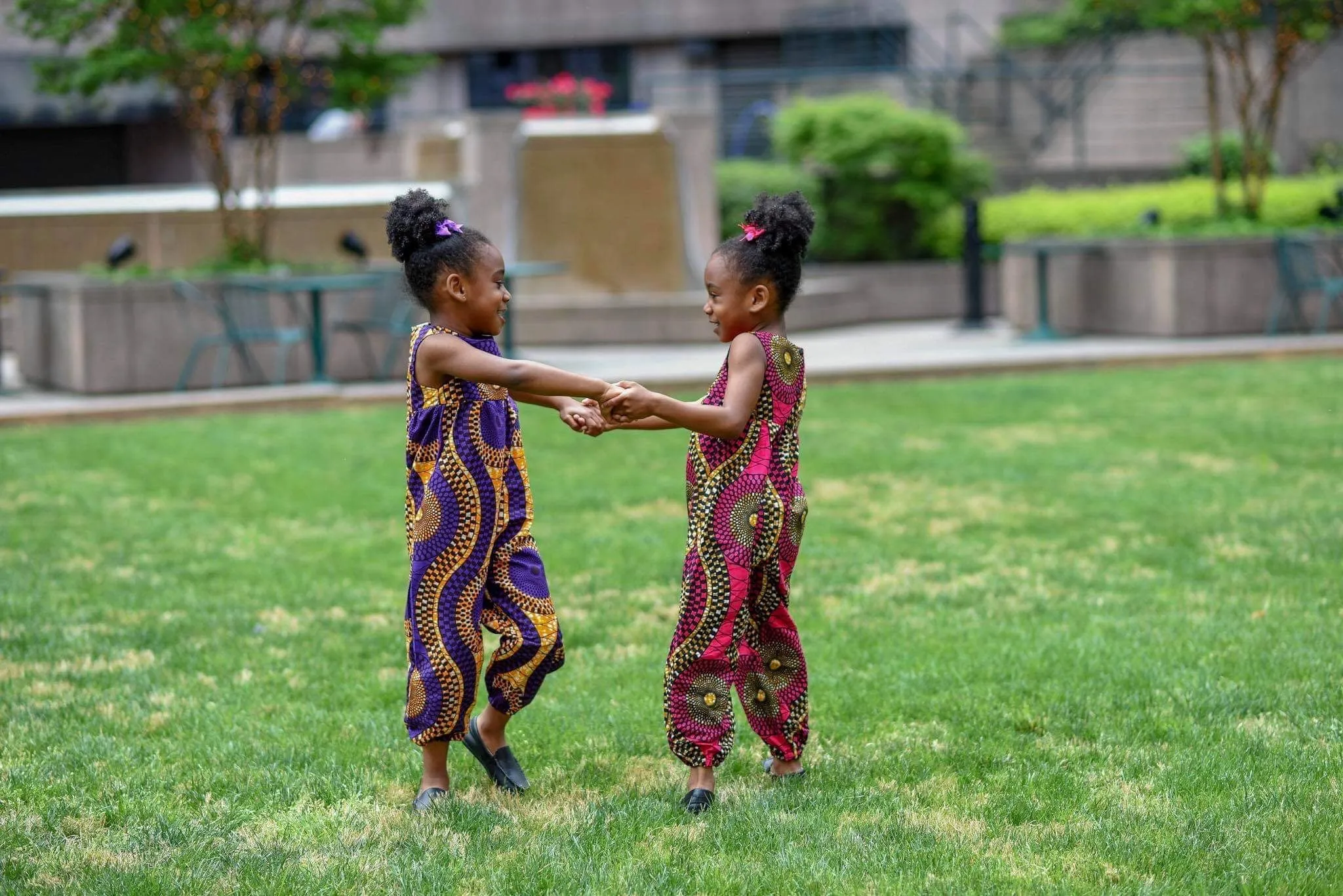 African Pink Swirl Jumpsuit