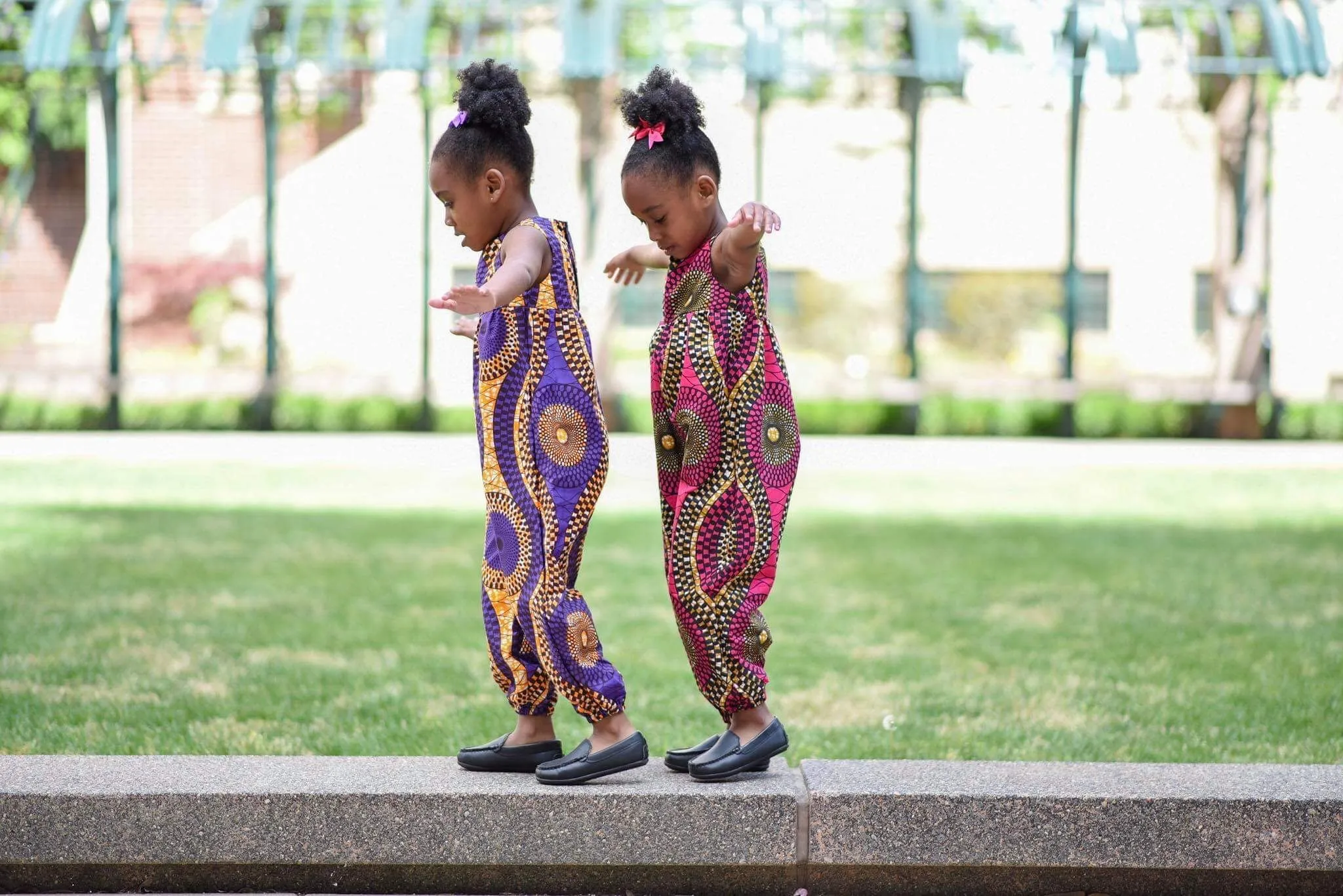 African Pink Swirl Jumpsuit