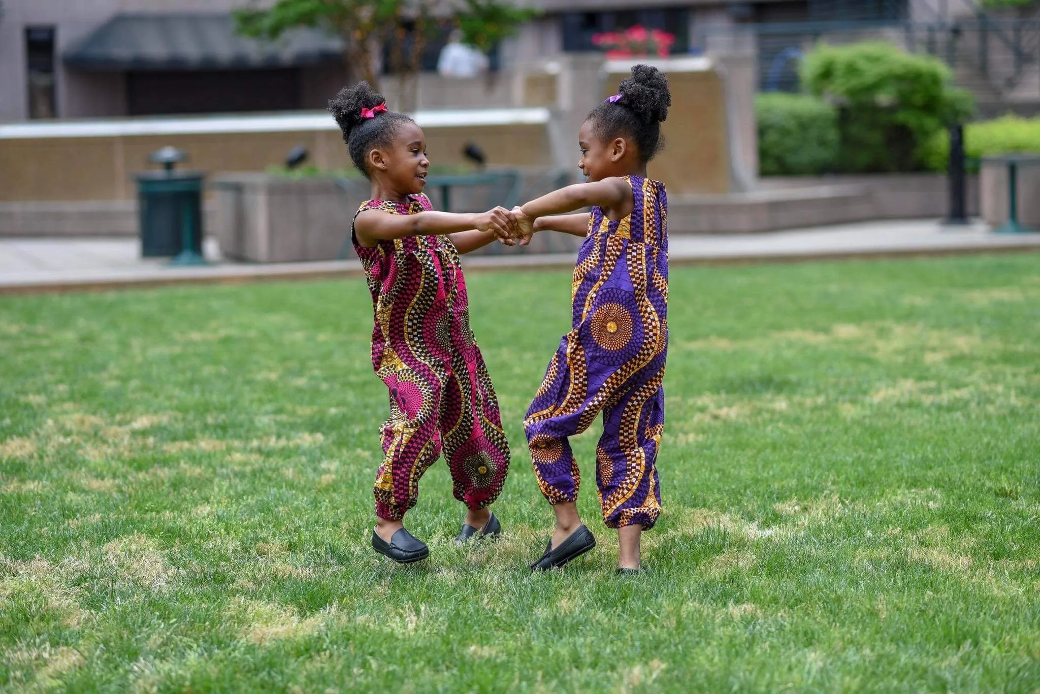 African Pink Swirl Jumpsuit