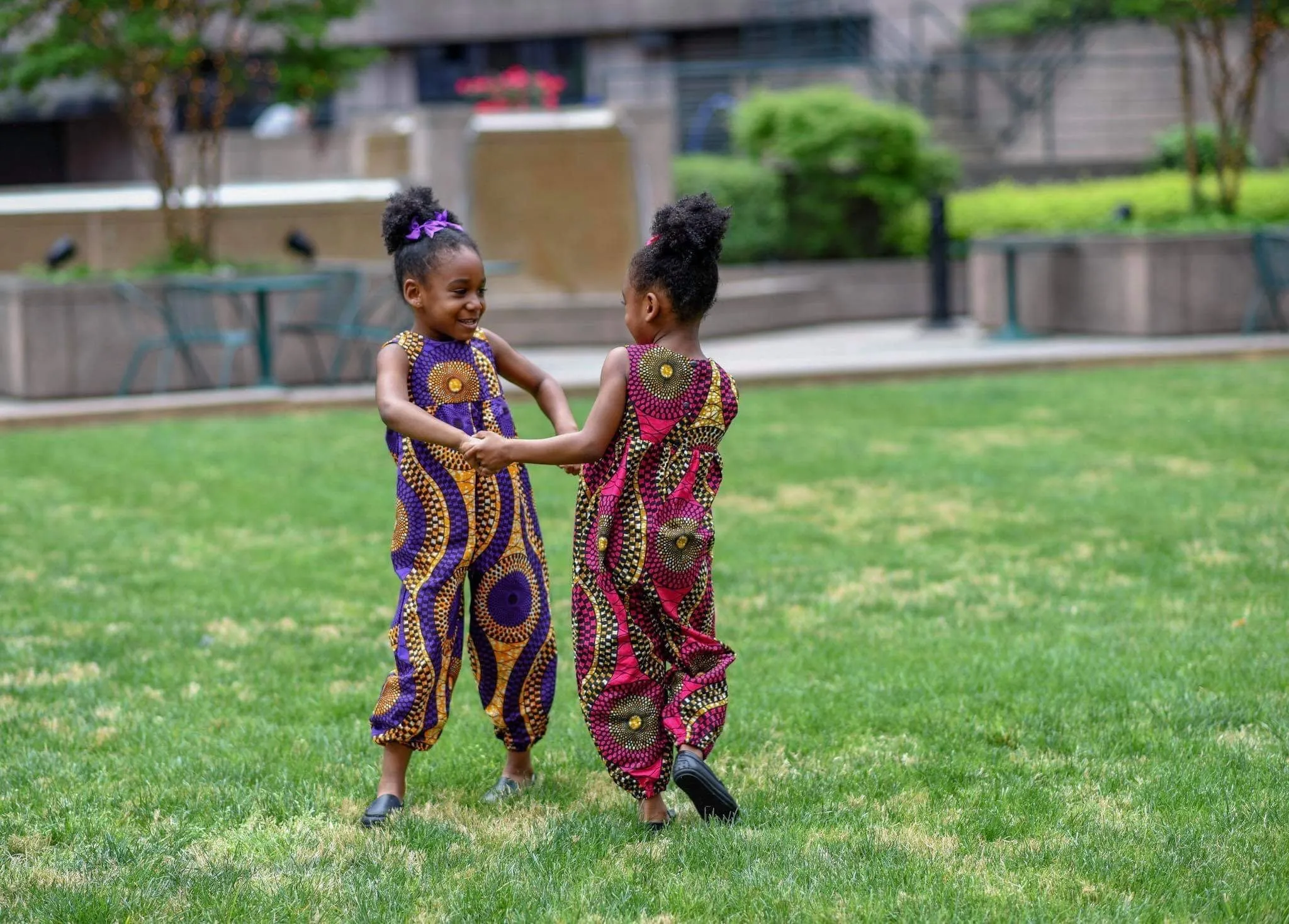 African Pink Swirl Jumpsuit