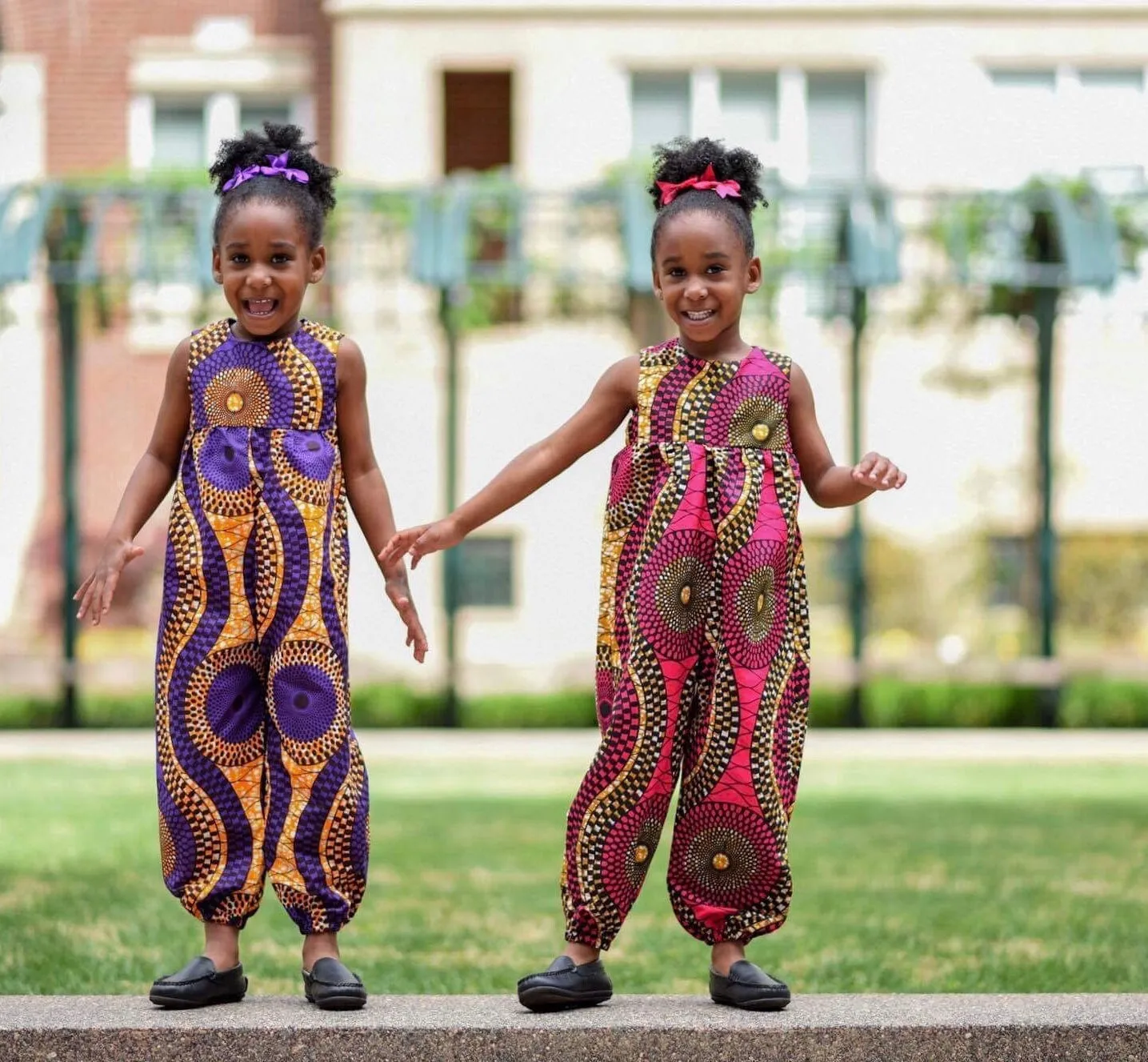 African Pink Swirl Jumpsuit