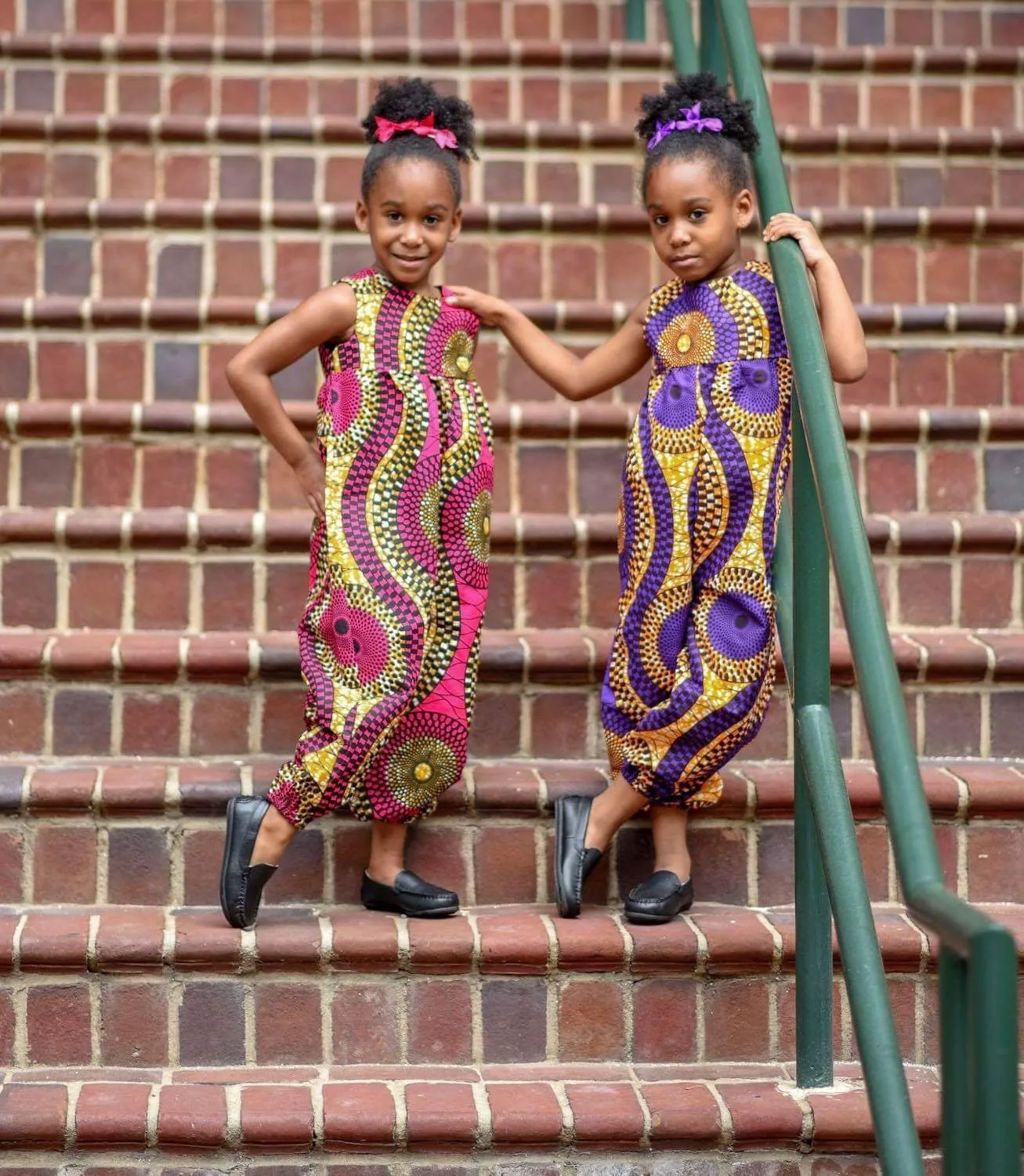 African Pink Swirl Jumpsuit