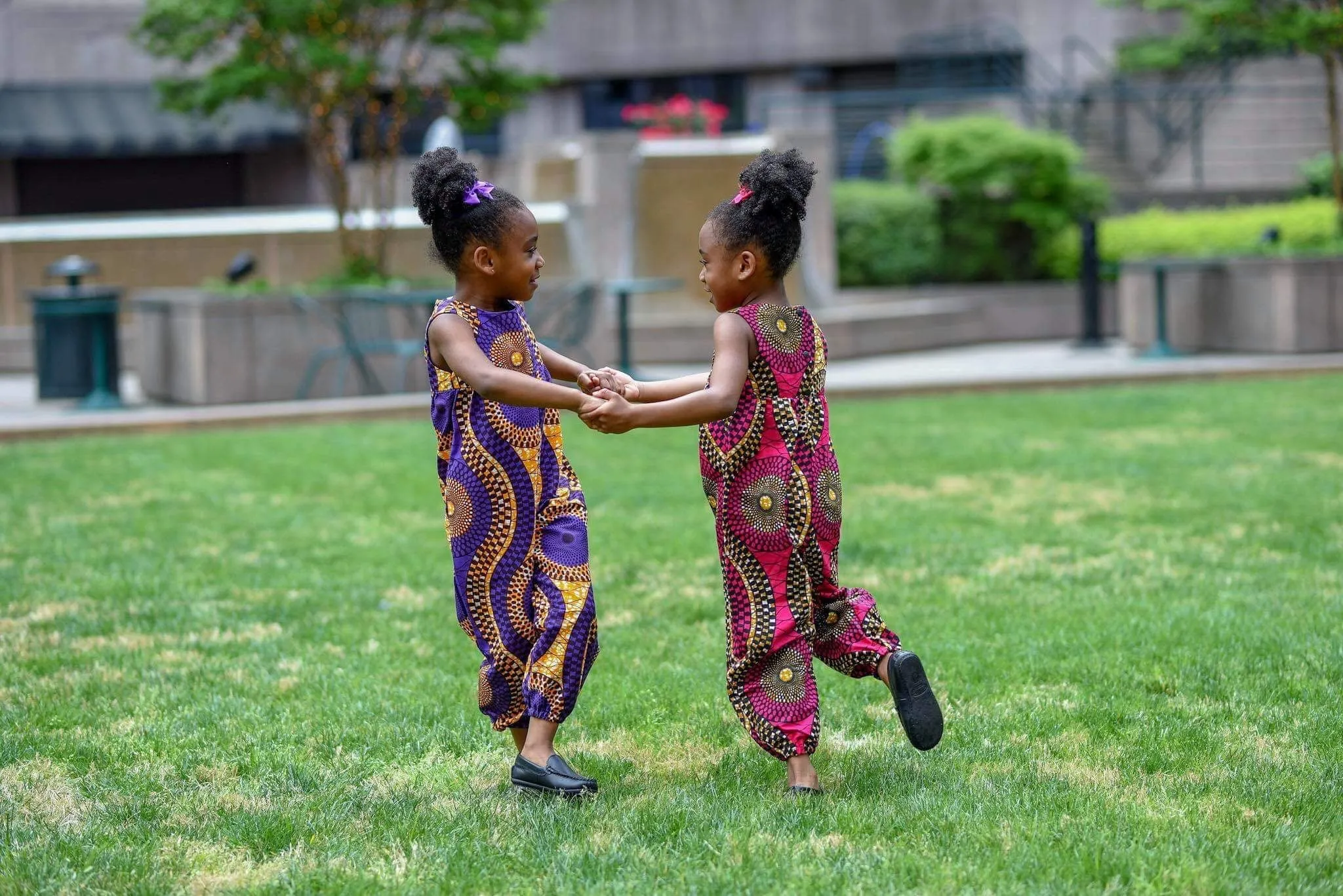 African Pink Swirl Jumpsuit