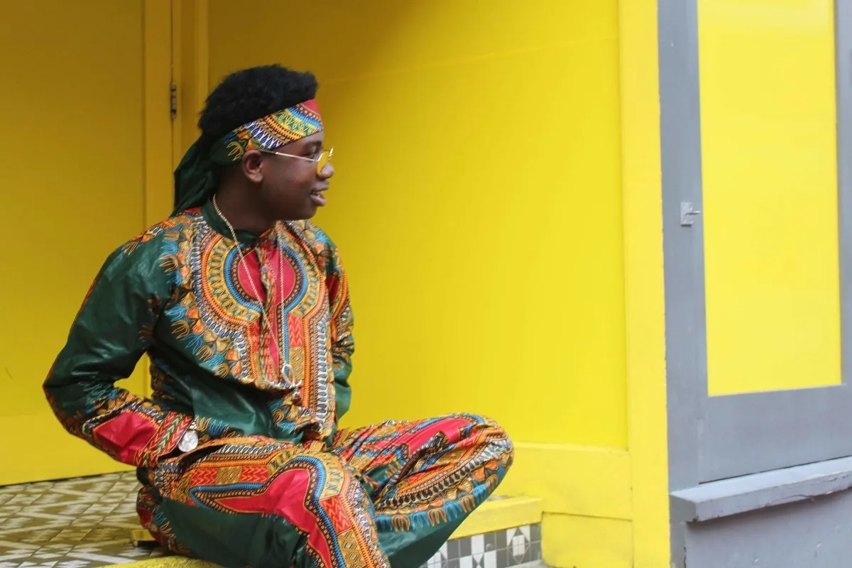 African Print Shirt in Green Dashiki - African Clothing