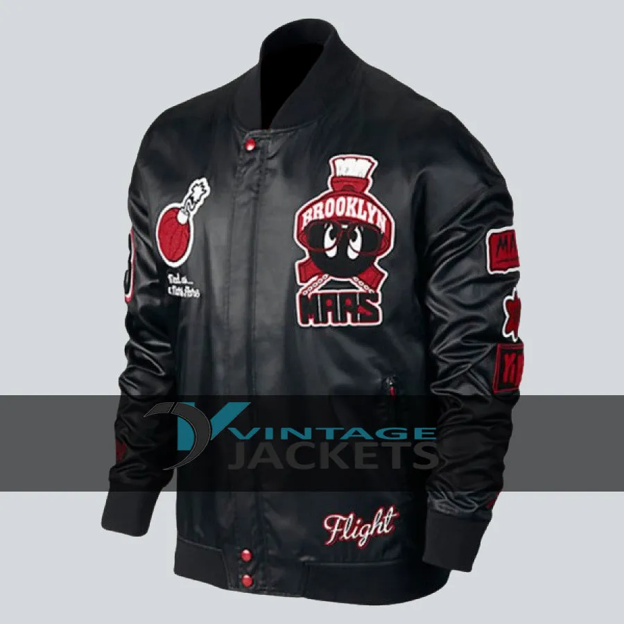 Air Jordan Marvin The Martian Mens Leather Jacket