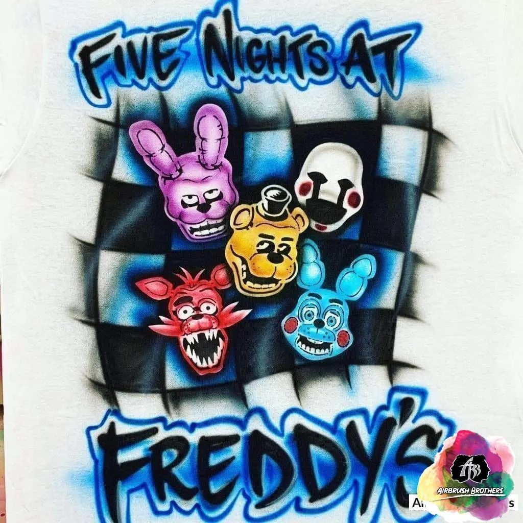 Airbrush Five Nights At Freddy's Shirt Design