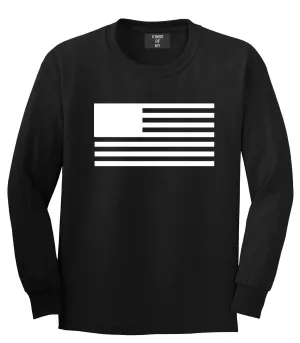 American Flag United States Goth Long Sleeve T-Shirt