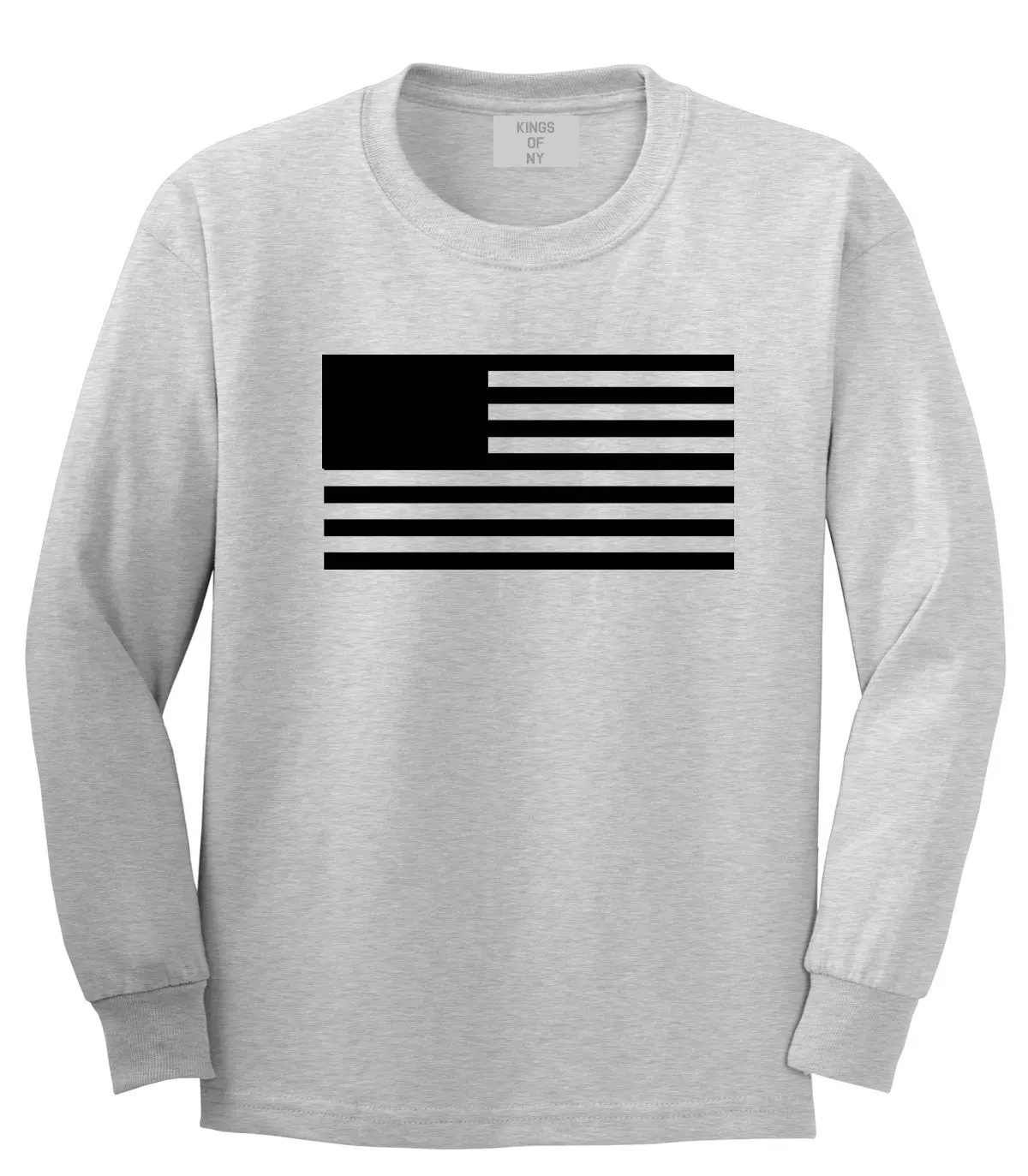 American Flag United States Goth Long Sleeve T-Shirt