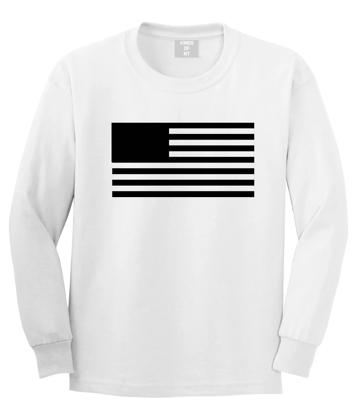 American Flag United States Goth Long Sleeve T-Shirt