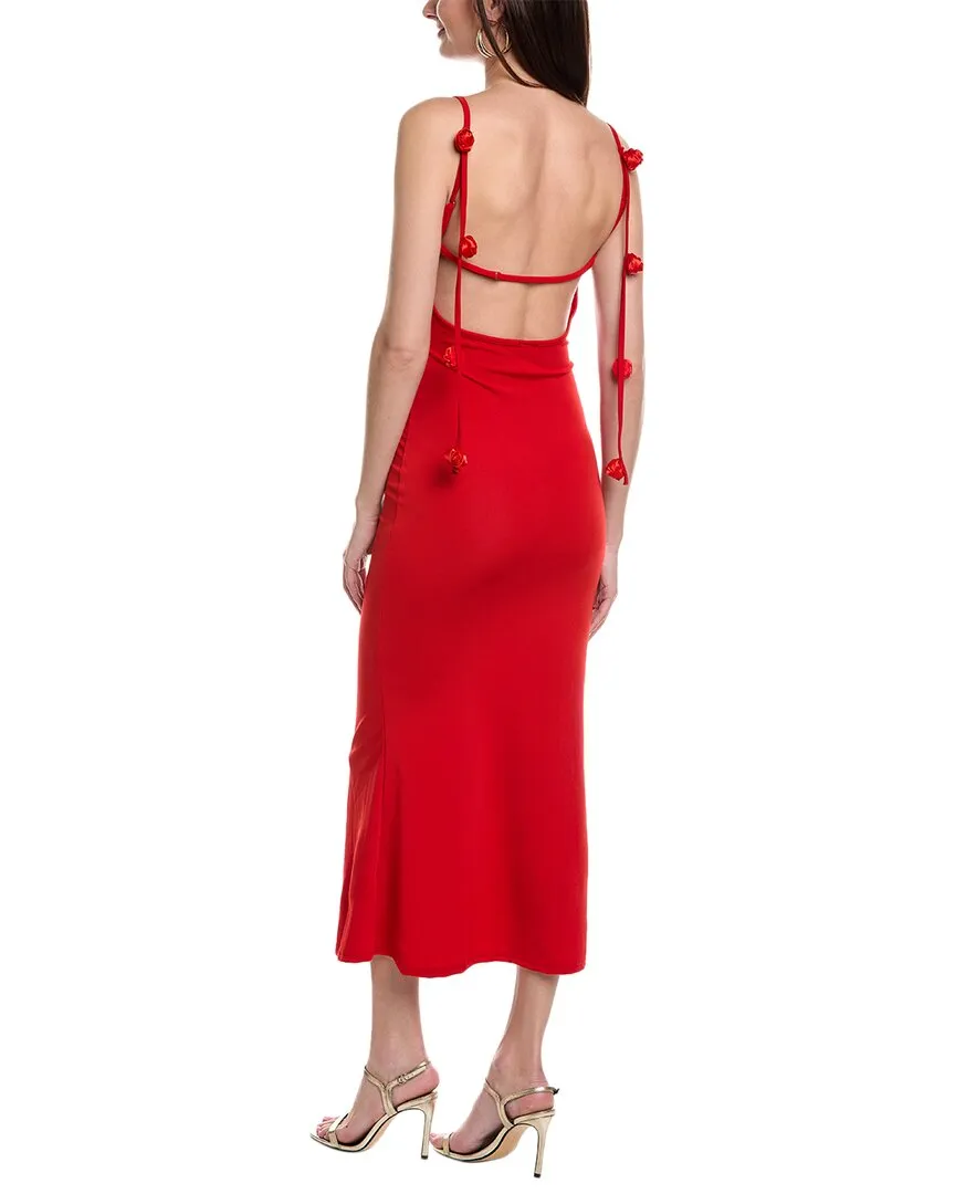 & Rouge Rosette Maxi Dress