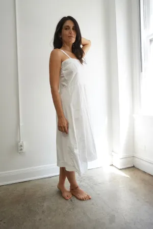 Antique White Cotton Slip Dress