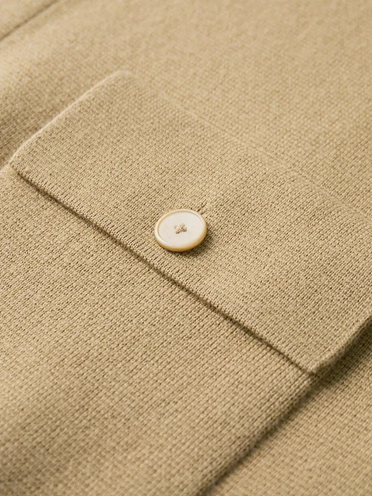 Antonios wool polo collar cardigan