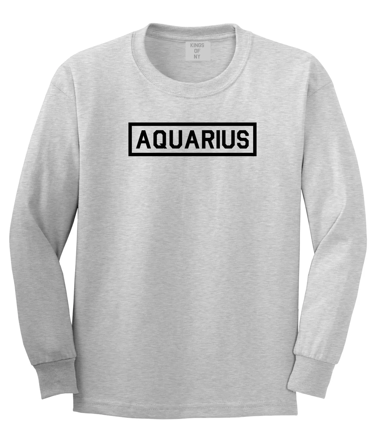 Aquarius Horoscope Sign Mens Long Sleeve T-Shirt