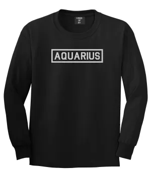 Aquarius Horoscope Sign Mens Long Sleeve T-Shirt