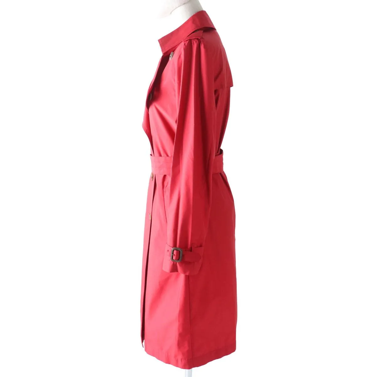 Aquascutum Red Wool Trench Coat Women