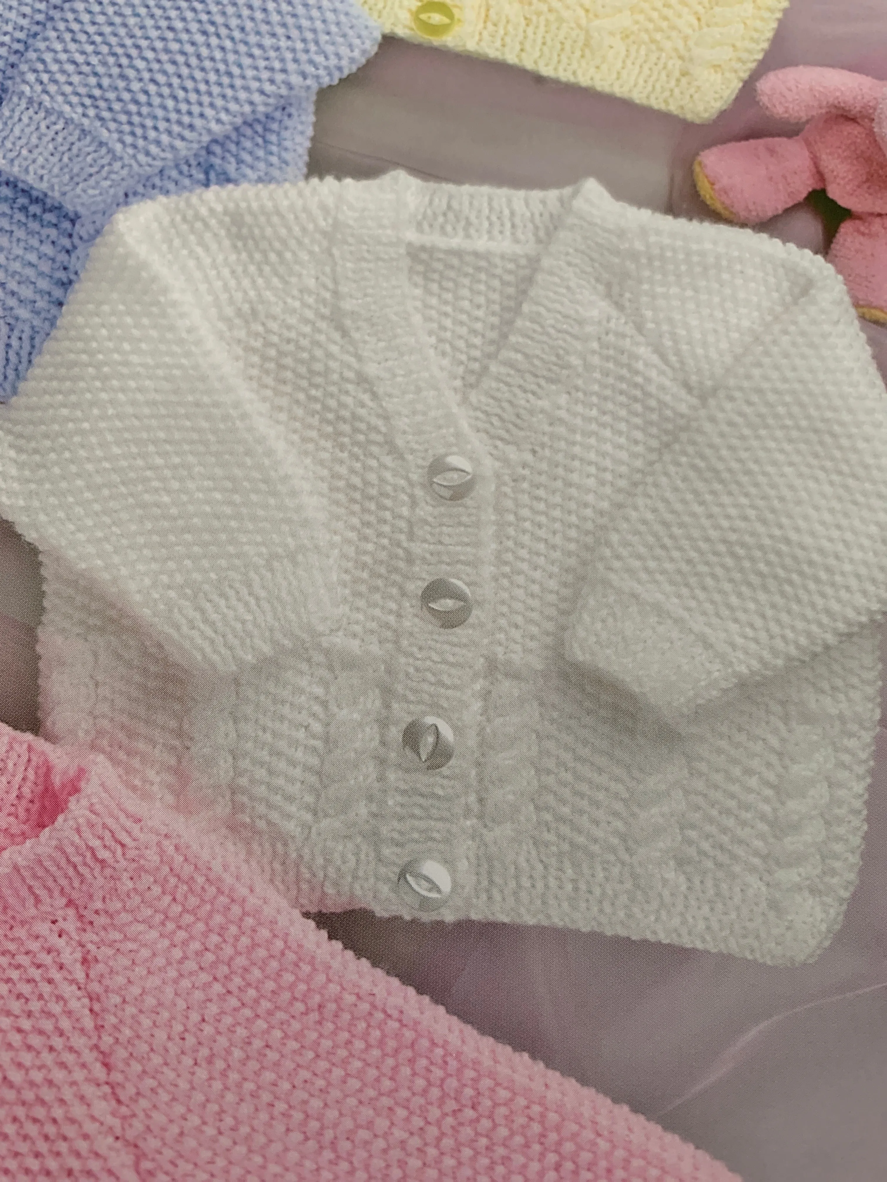 Baby Double Knit Jumpers and Cardigans Knitting Pattern UKHKA34