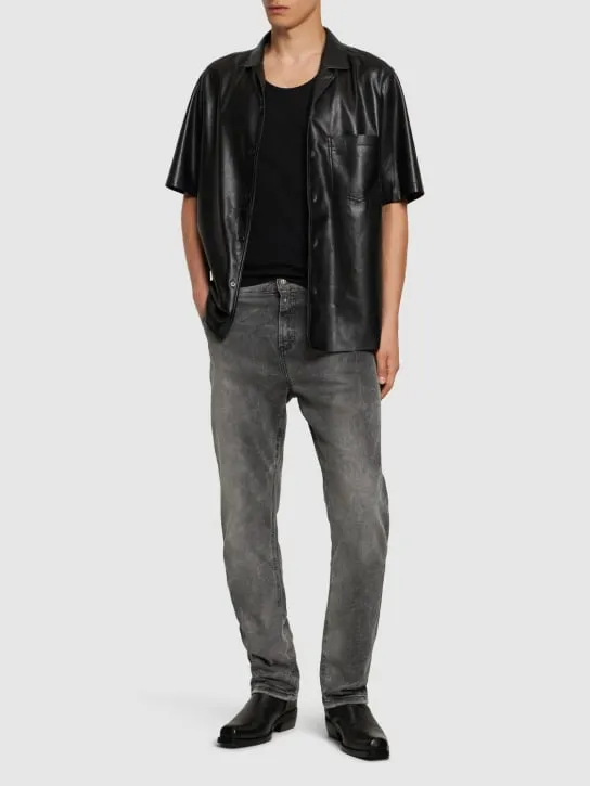 Balmain   Regular fit washed denim jeans 