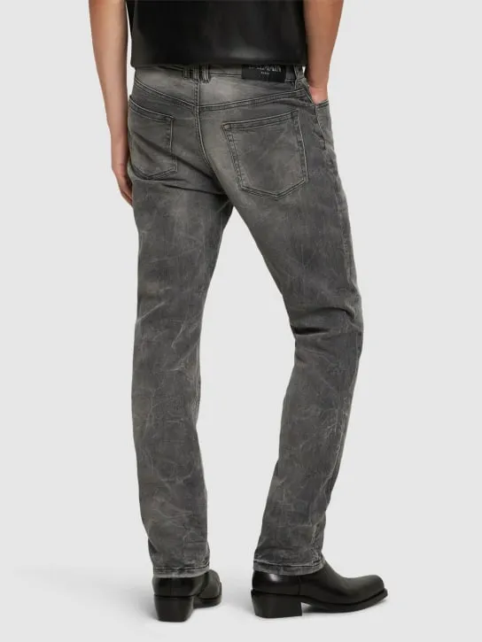 Balmain   Regular fit washed denim jeans 