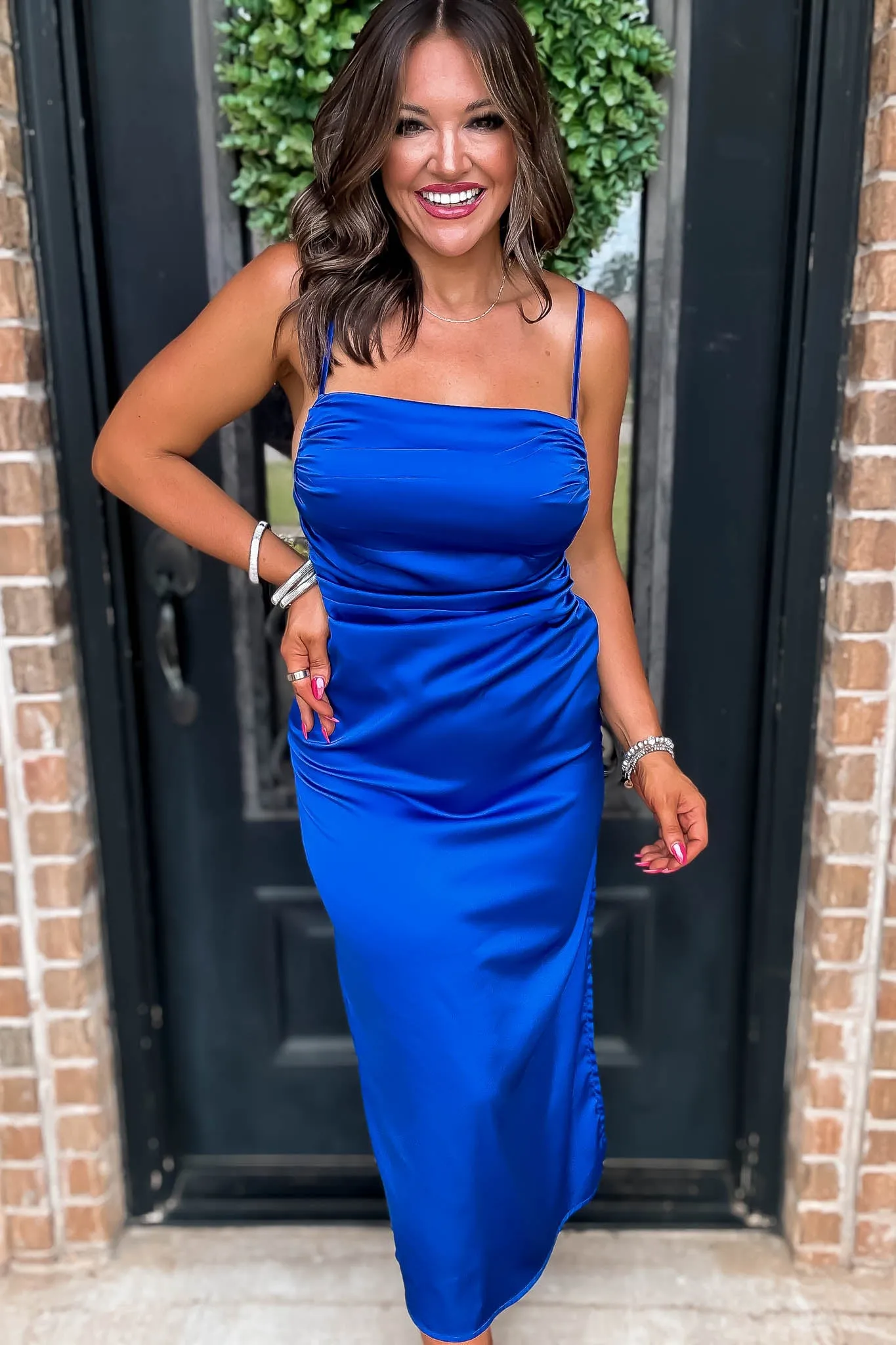 Be Royal Blue Slip Dress