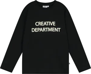 BEAU LOVES BLACK "CREATIVE DEPARTMENT" LONG SLEEVE T-SHIRT