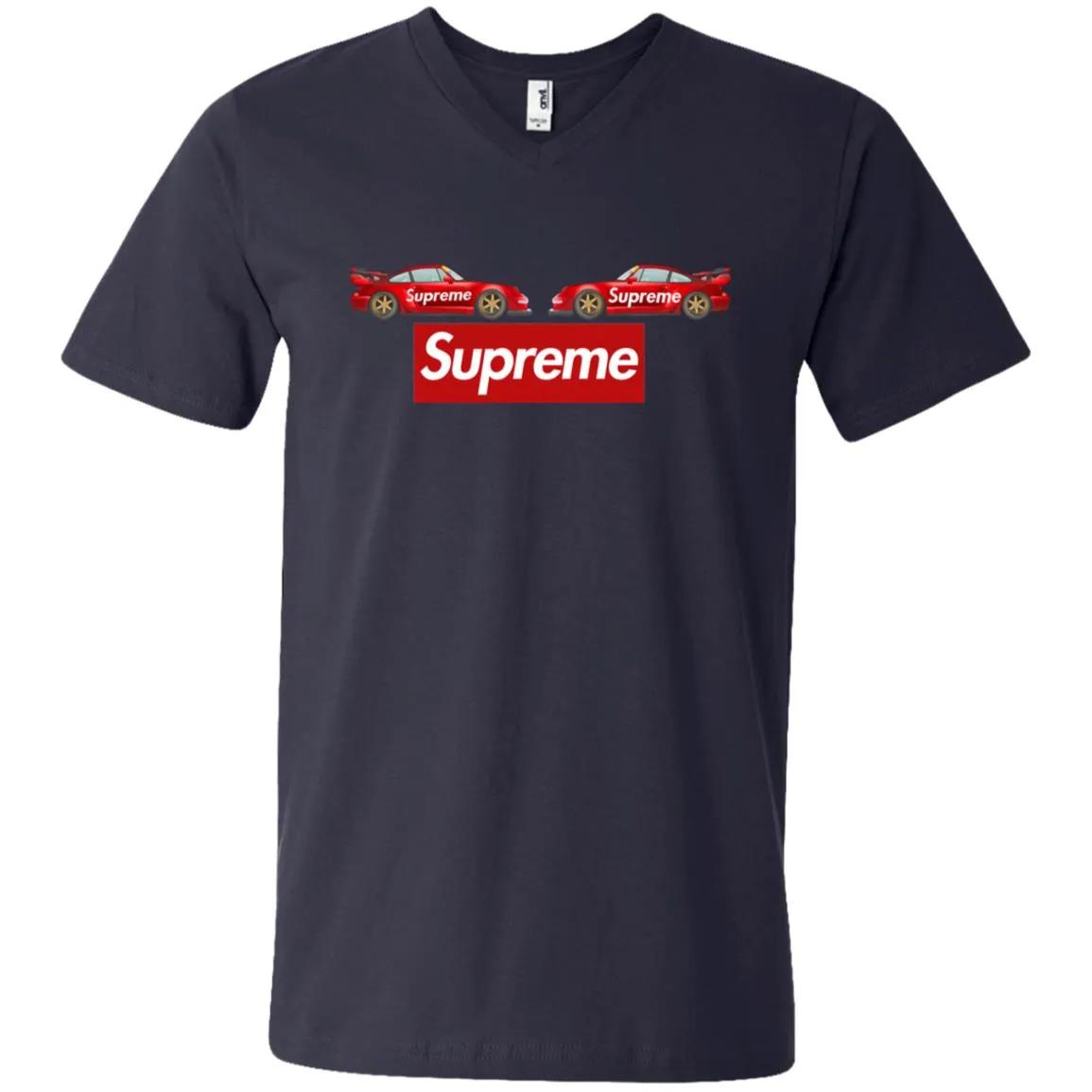 Best Supreme Car T-shirt Men V-Neck T-Shirt