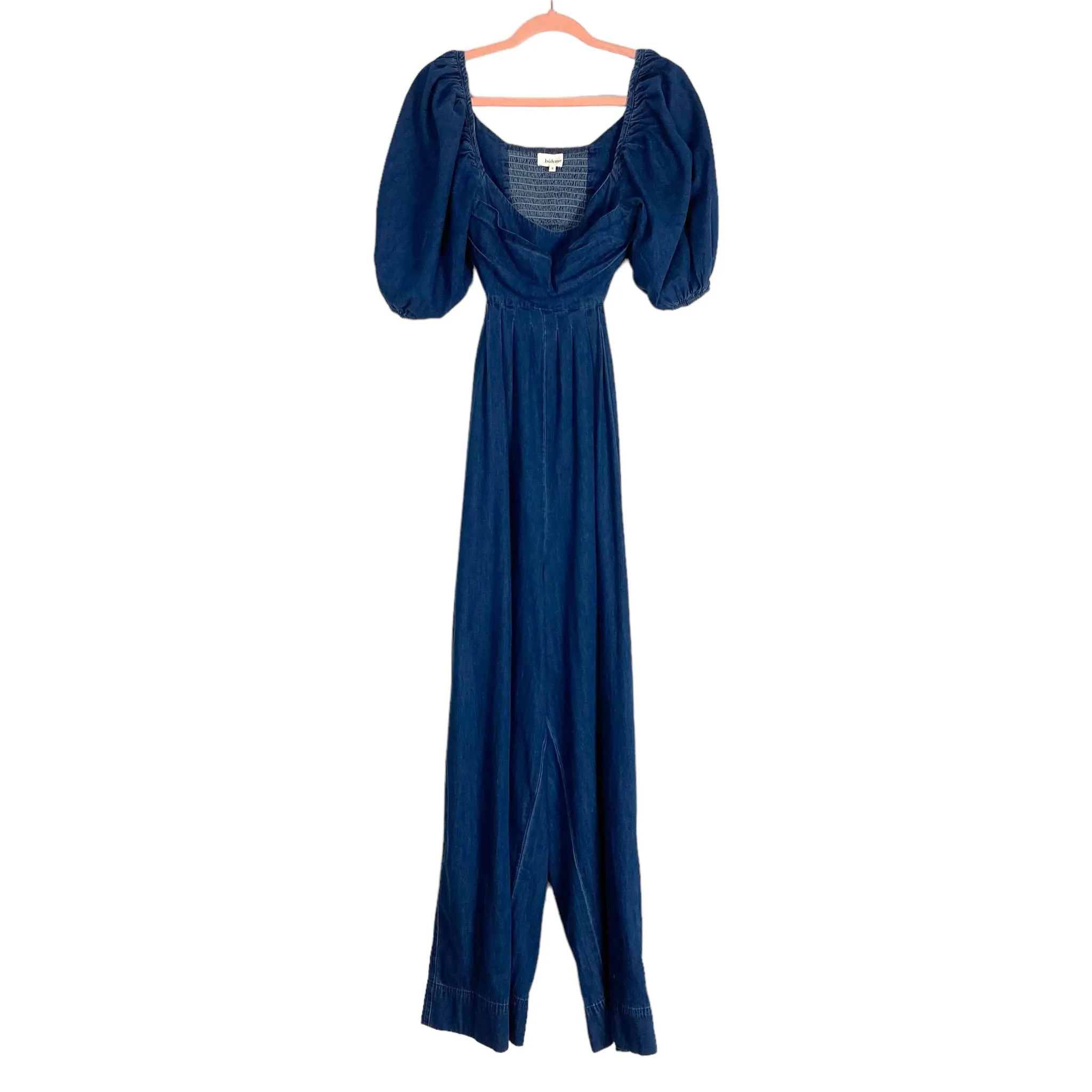 Böhme Smocked Exposed Back Wide Leg Jumpsuit- Size S (sold out online)