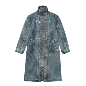 Bio Soldier Denim Trench Coat