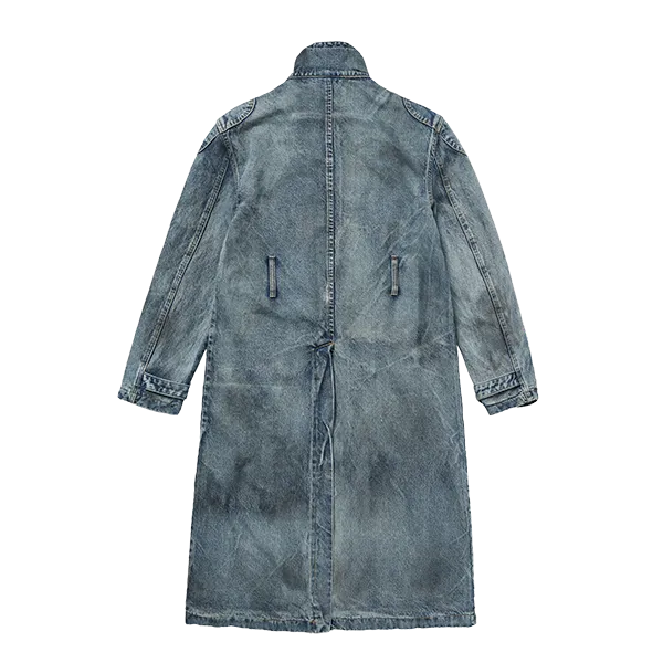 Bio Soldier Denim Trench Coat