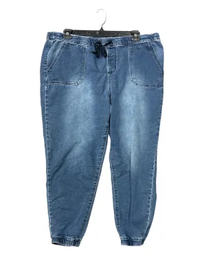 Blue Denim Jeans Cropped 1822 Denim, Size 16w