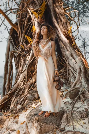 Boho Wedding Dress • Simple Wedding Dress • Off-White Boho Dress