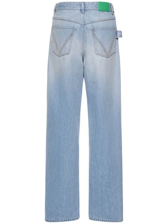 Bottega Veneta   Vintage cotton denim wide leg jeans 