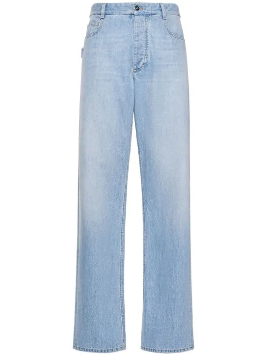 Bottega Veneta   Vintage cotton denim wide leg jeans 