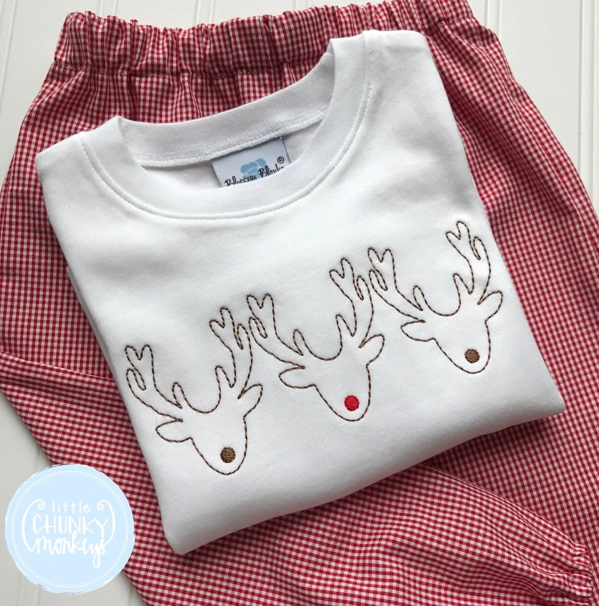 Boy Shirt - Stitch Rudolph Trio Shirt