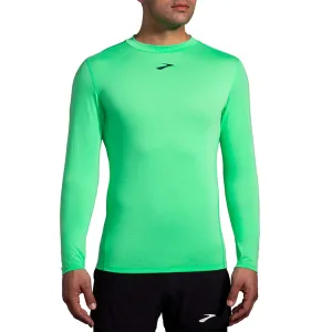 Brooks | Men's High Point Long Sleeve Top - Hyper Green