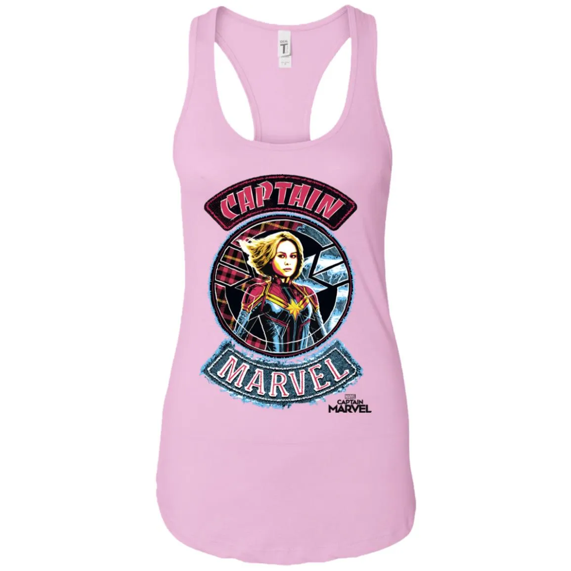 Captain Marvel Stitched Patched Portrait Women Tank Top