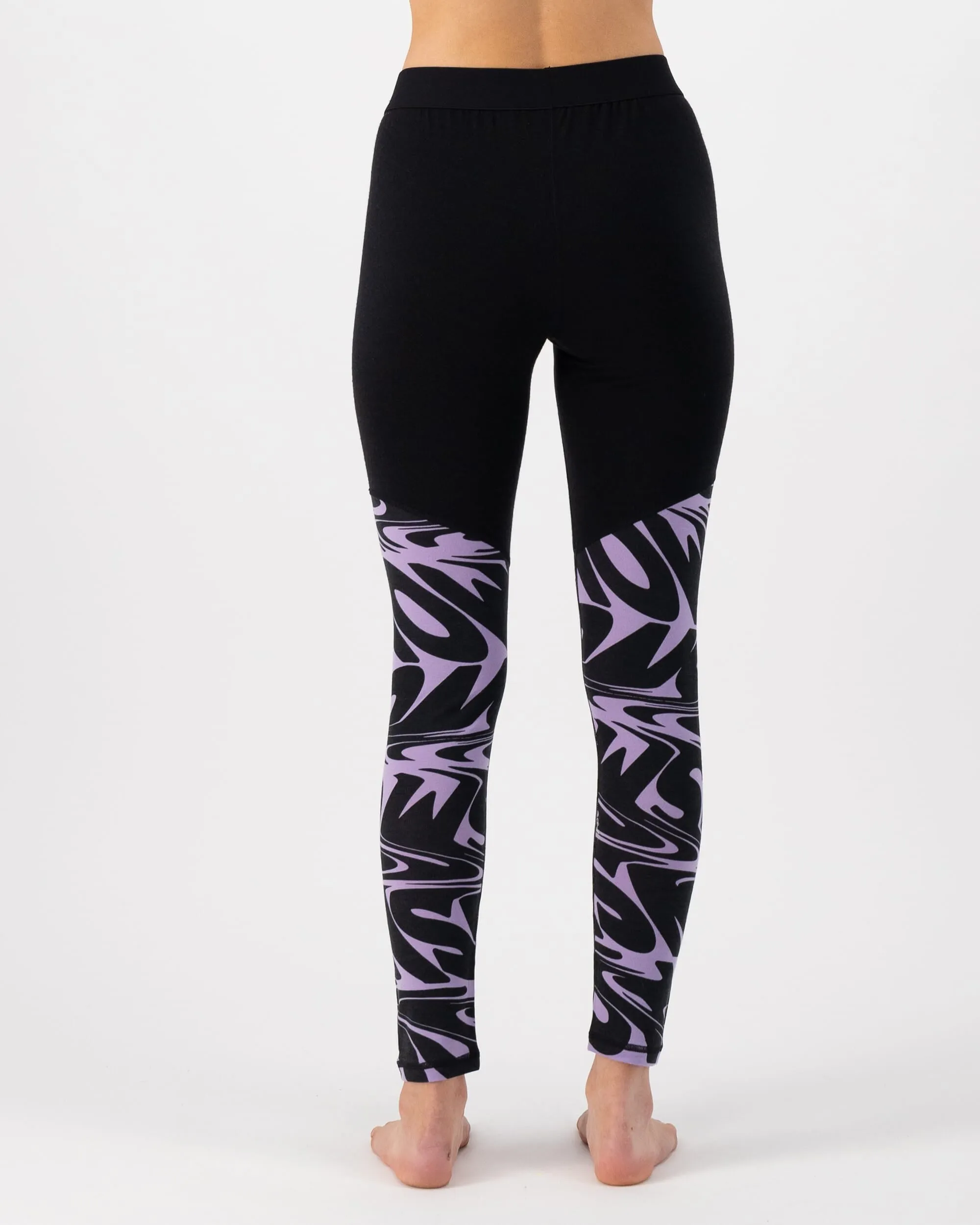 Cascade Merino Base Layer Legging - Signal Lost Lupin