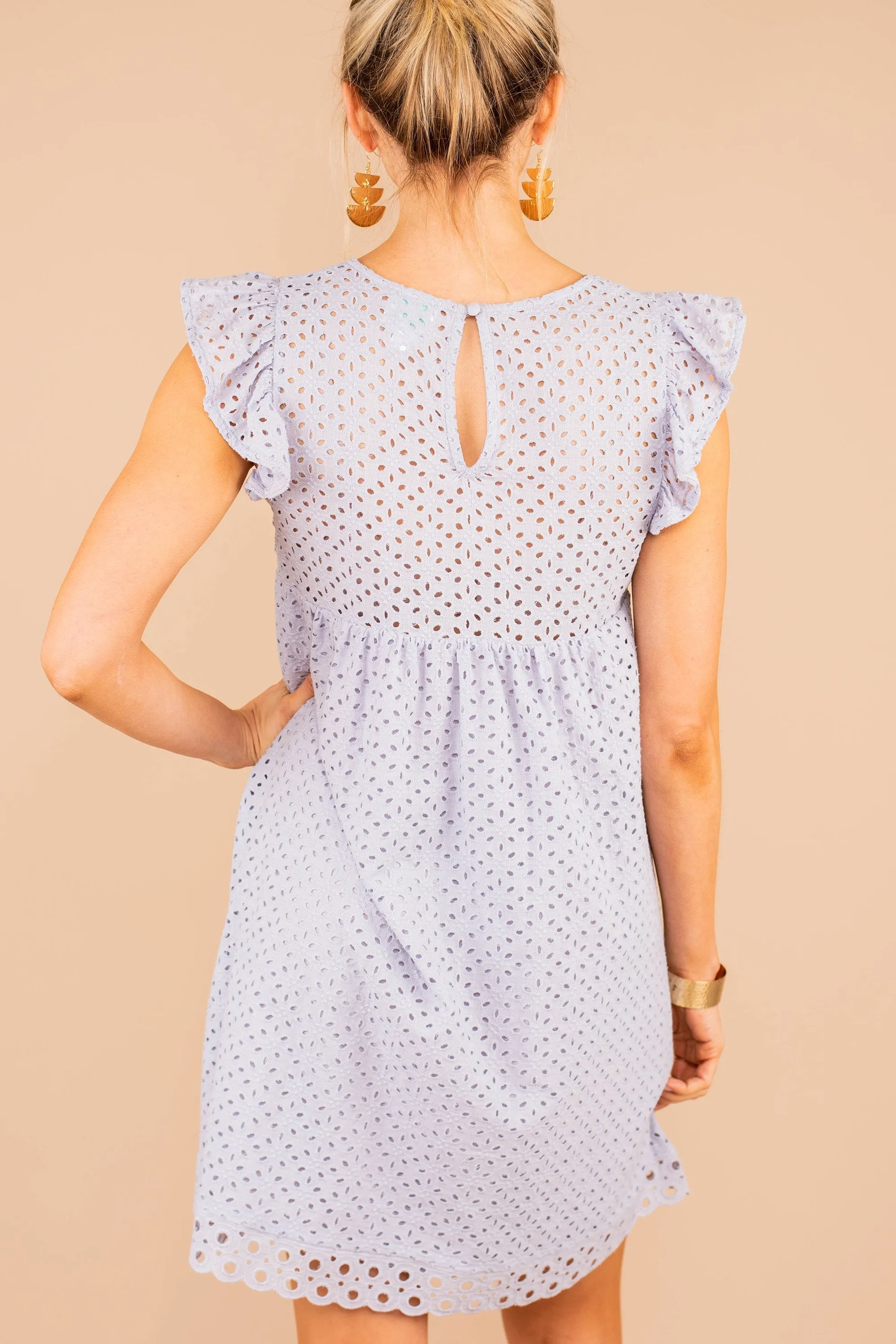 Couldn't Be Sweeter Light Blue Eyelet Dress