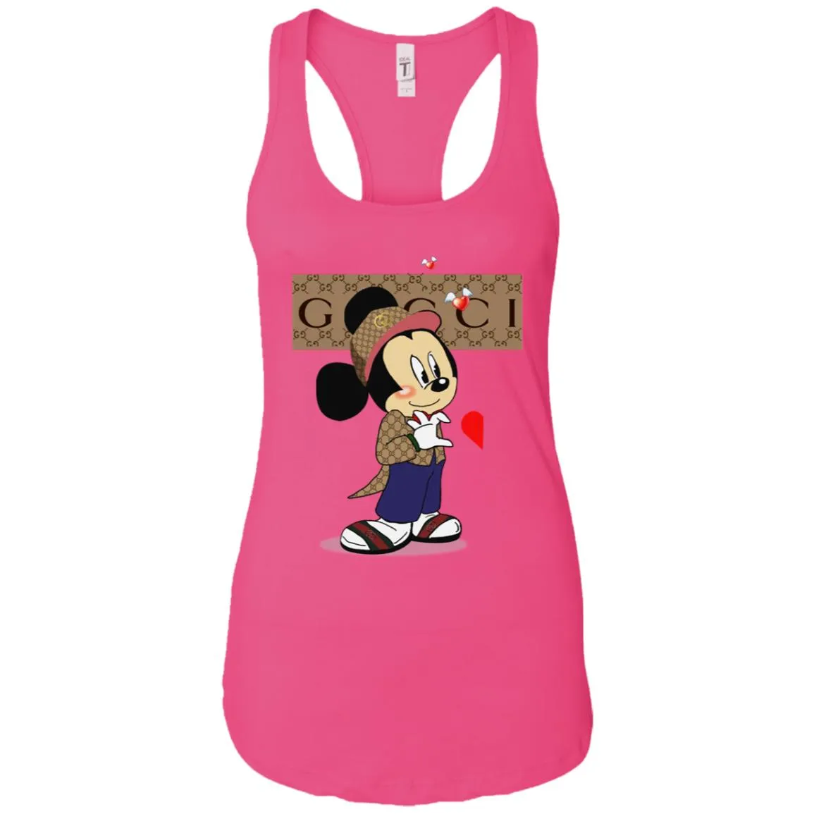 Couple Gucci Mickey Tshirt Valentine's Day Women Tank Top