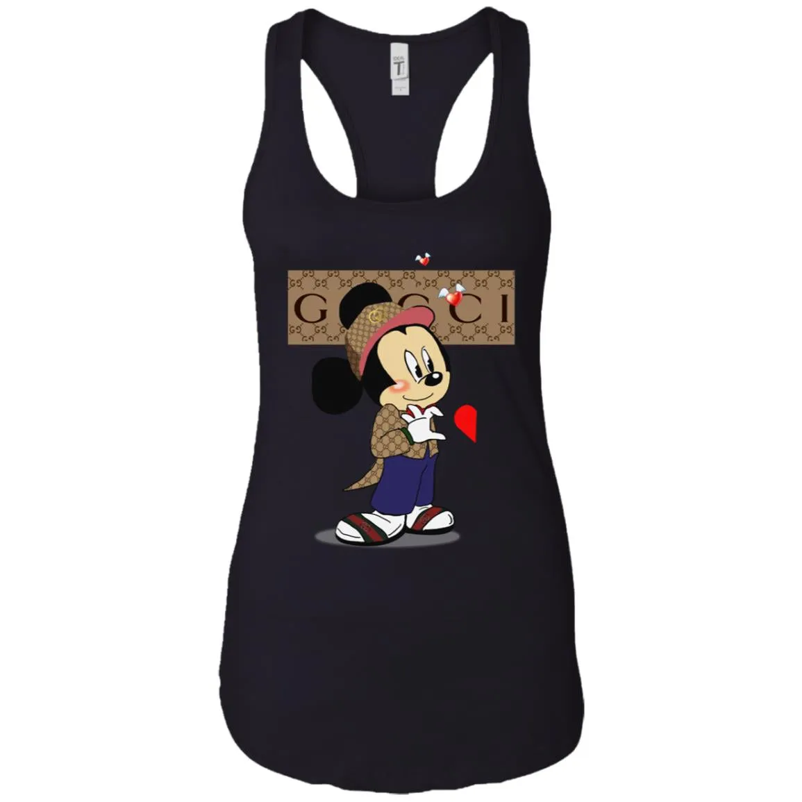 Couple Gucci Mickey Tshirt Valentine's Day Women Tank Top